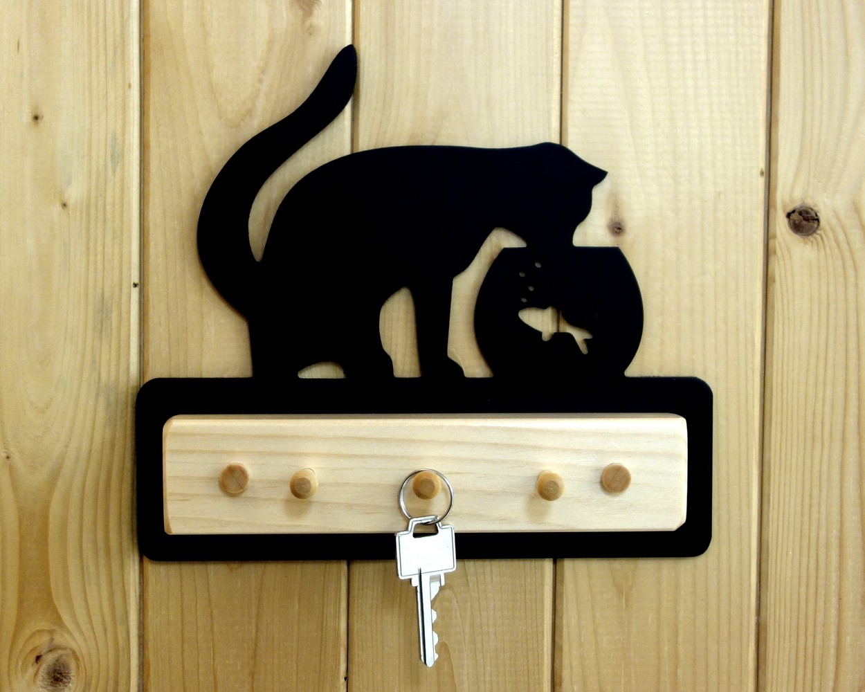 Cat and Fish Key Holder