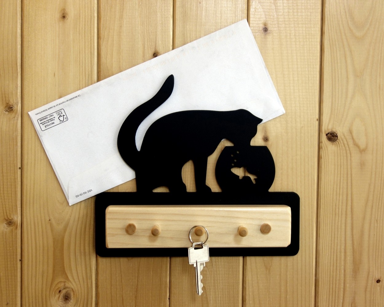 Cat and Fish Key Holder