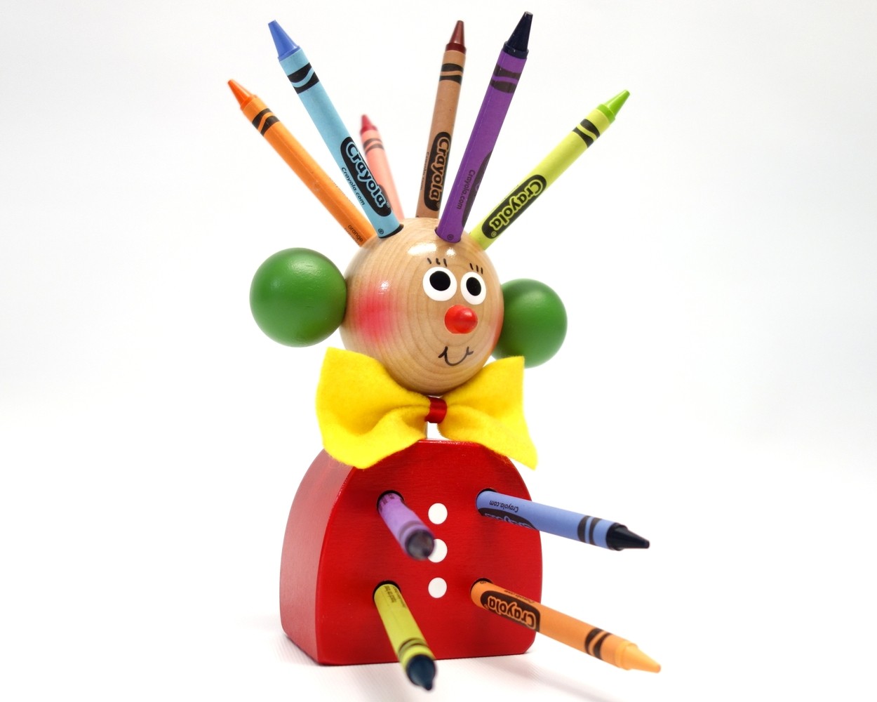 Mr. Pencil holder (red)