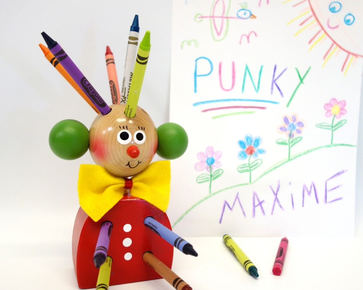 Mr. Pencil holder (red)