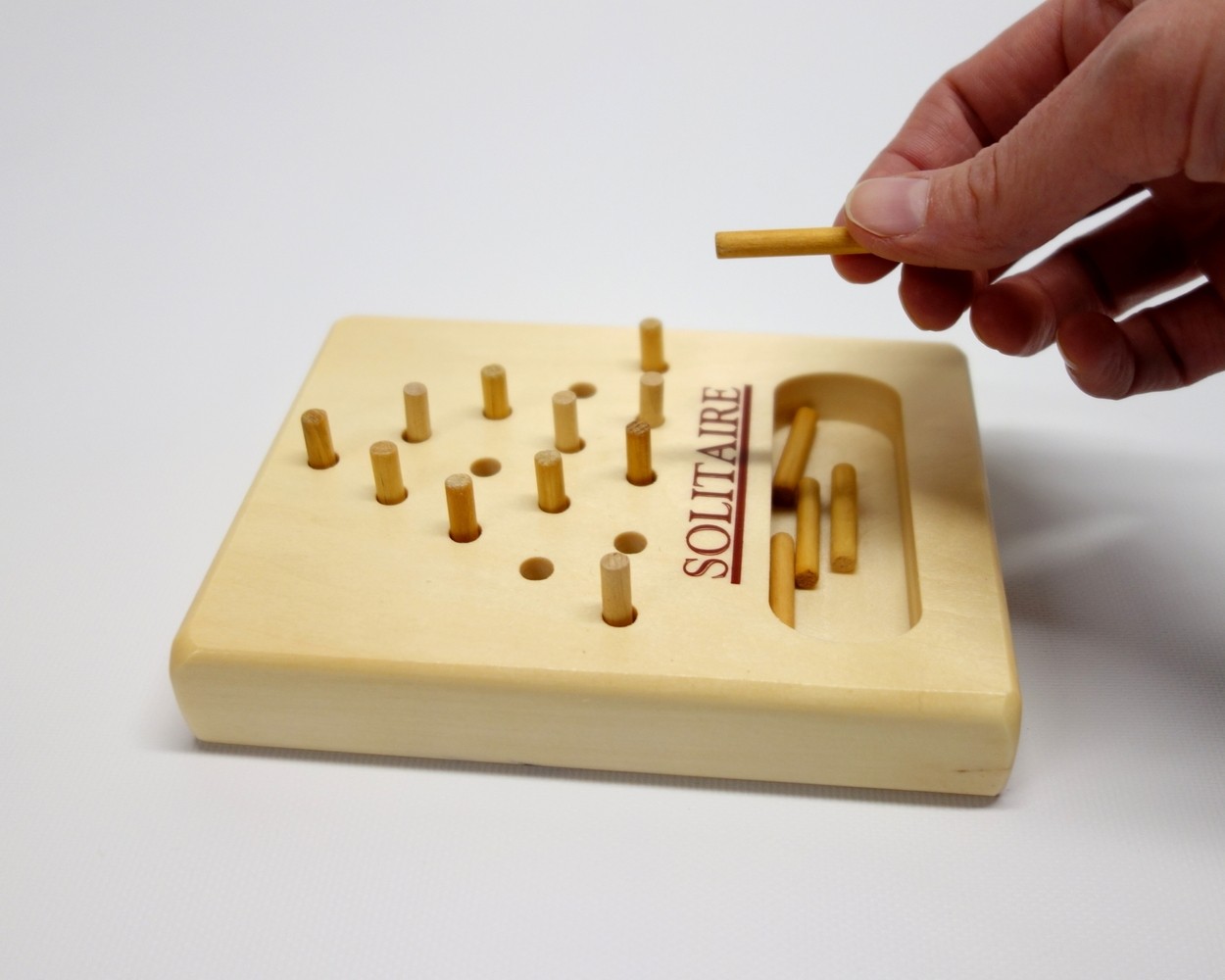 Jeu de société de solitaire en bois Peg Solitaire Jeu de société