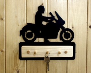 Porte-clés motocycliste