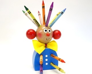 Mr. Pencil holder (blue)