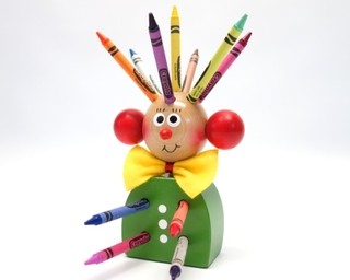 Mr. Pencil holder (green)